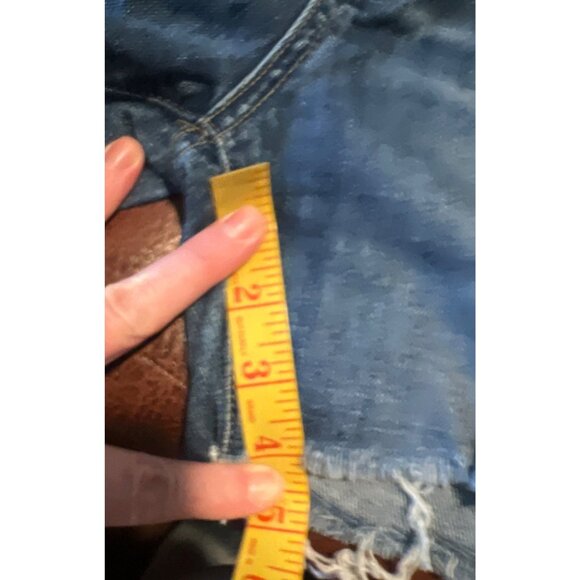 Paige Jimmy Jimmy Skinny Denim Shorts Size 28 Distressed Casual Summer - Picture 2 of 8